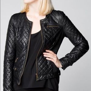 Zara Quilted Trafaluc black jacket.